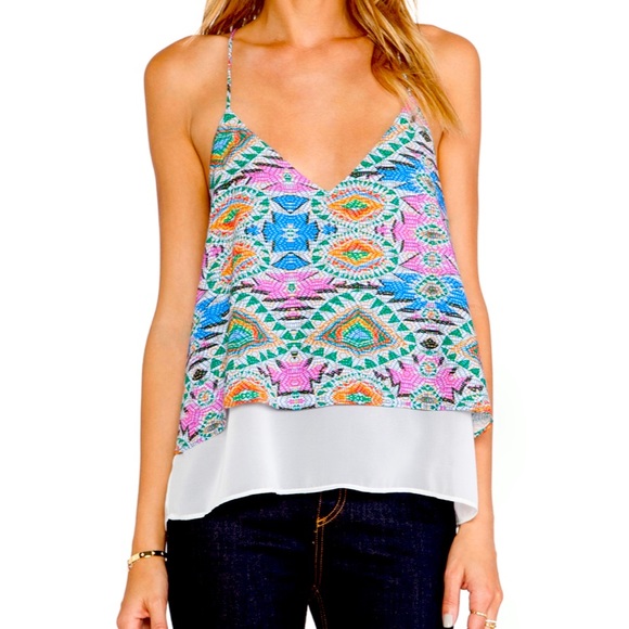 Lovers + Friends Tops - 4 FOR 25 Lovers + Friends Poppy Mosaic Layer Tank Top